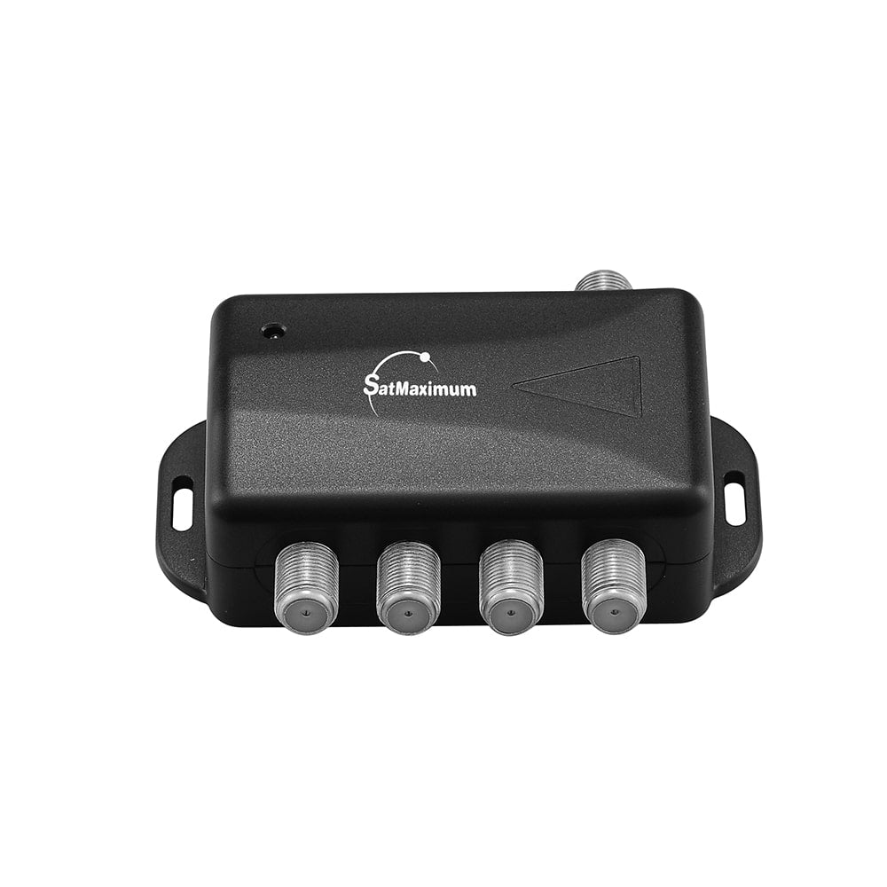 tv cable booster box 4 Way TV Antenna Splitter Amplifier, SatMaximum