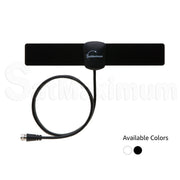 25 miles HDTV Ultra Thin Indoor Antenna Black