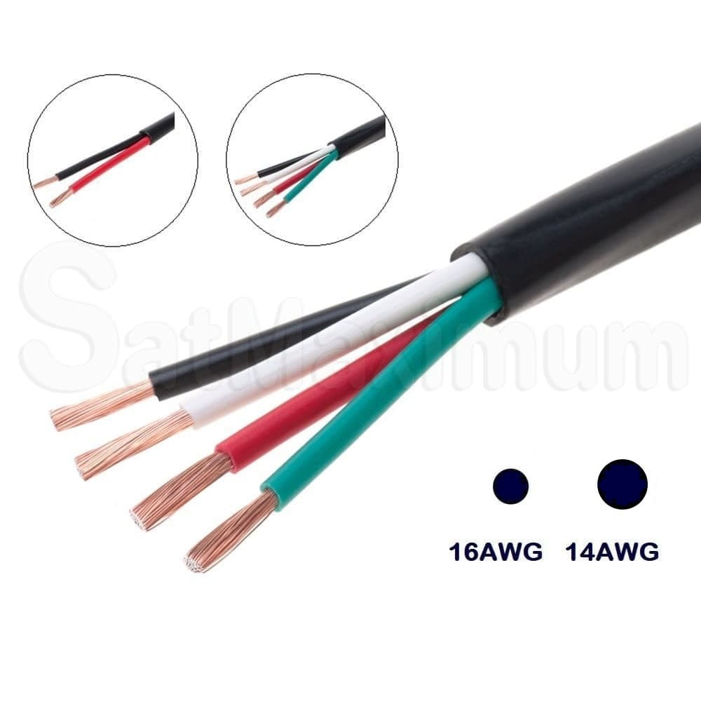 UV Rated Direct Burial Outdoor Speaker Wire, Bulk, Spool, SatMaximum