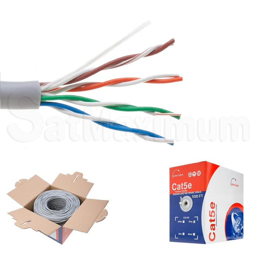 500ft UTP Gray Cat5e
