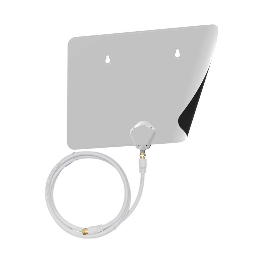 45 Miles Indoor Dual-Color HDTV Antenna with Detached Cable