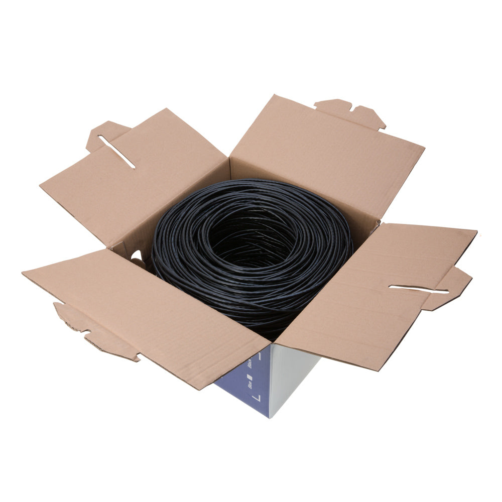 500FT UTP CAT5e Ethernet Bulk Cable, 24 AWG Solid CCA Wire, Pull Box, SatMaximum-test