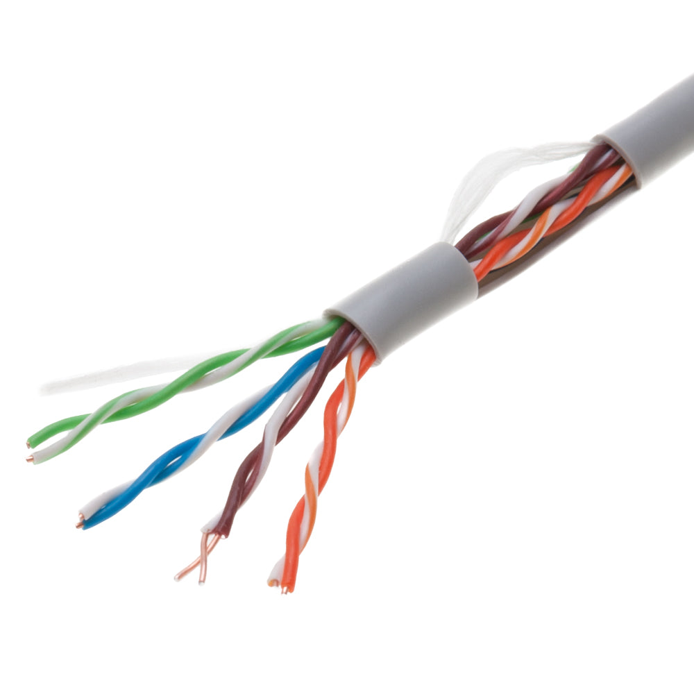 500FT UTP CAT5e Ethernet Bulk Cable, 24 AWG Solid CCA Wire, Pull Box, SatMaximum-test