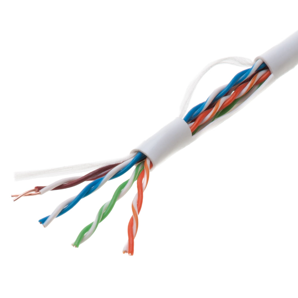 500FT UTP CAT5e Ethernet Bulk Cable, 24 AWG Solid CCA Wire, Pull Box, SatMaximum-test