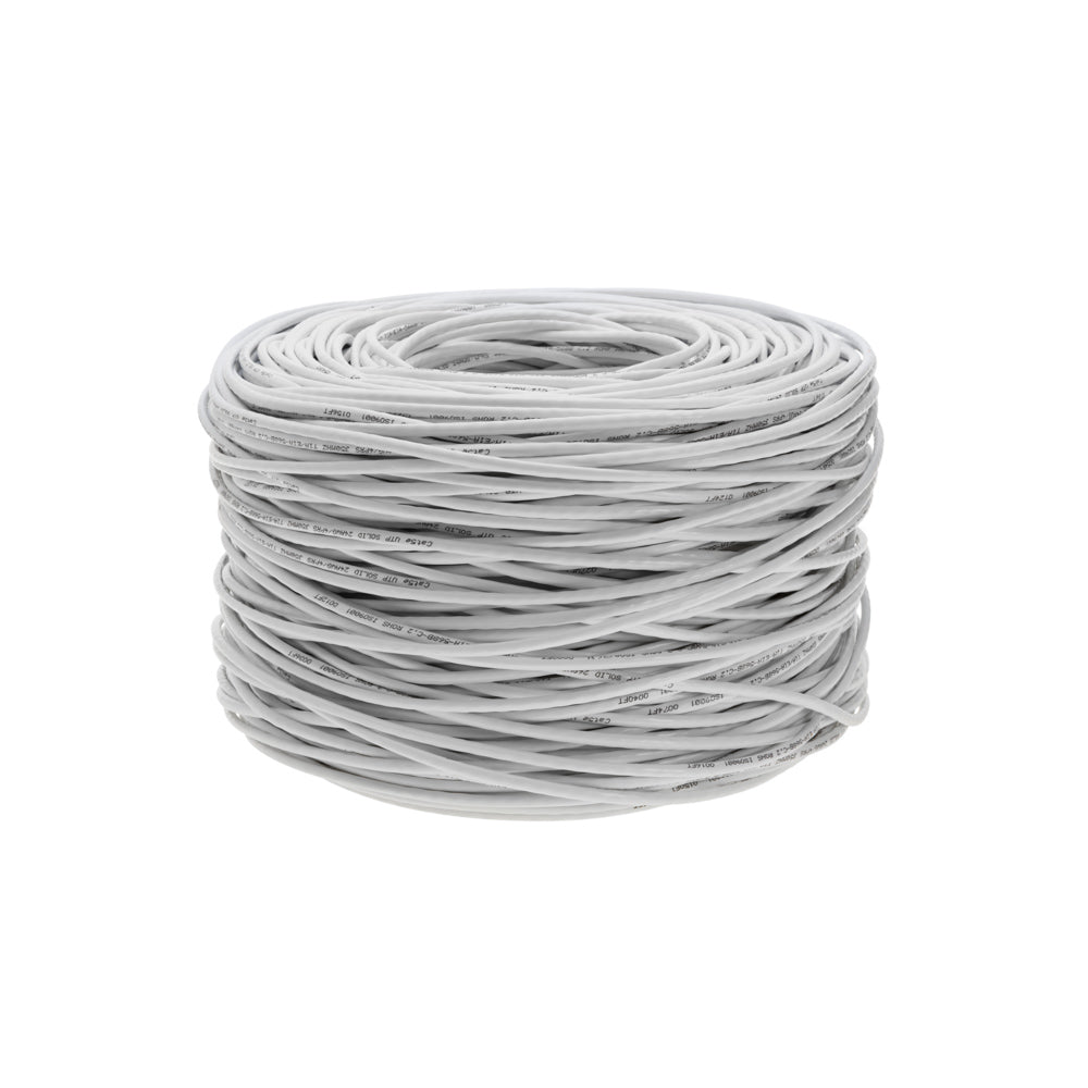 500FT UTP CAT5e Ethernet Bulk Cable, 24 AWG Solid CCA Wire, Pull Box, SatMaximum-test