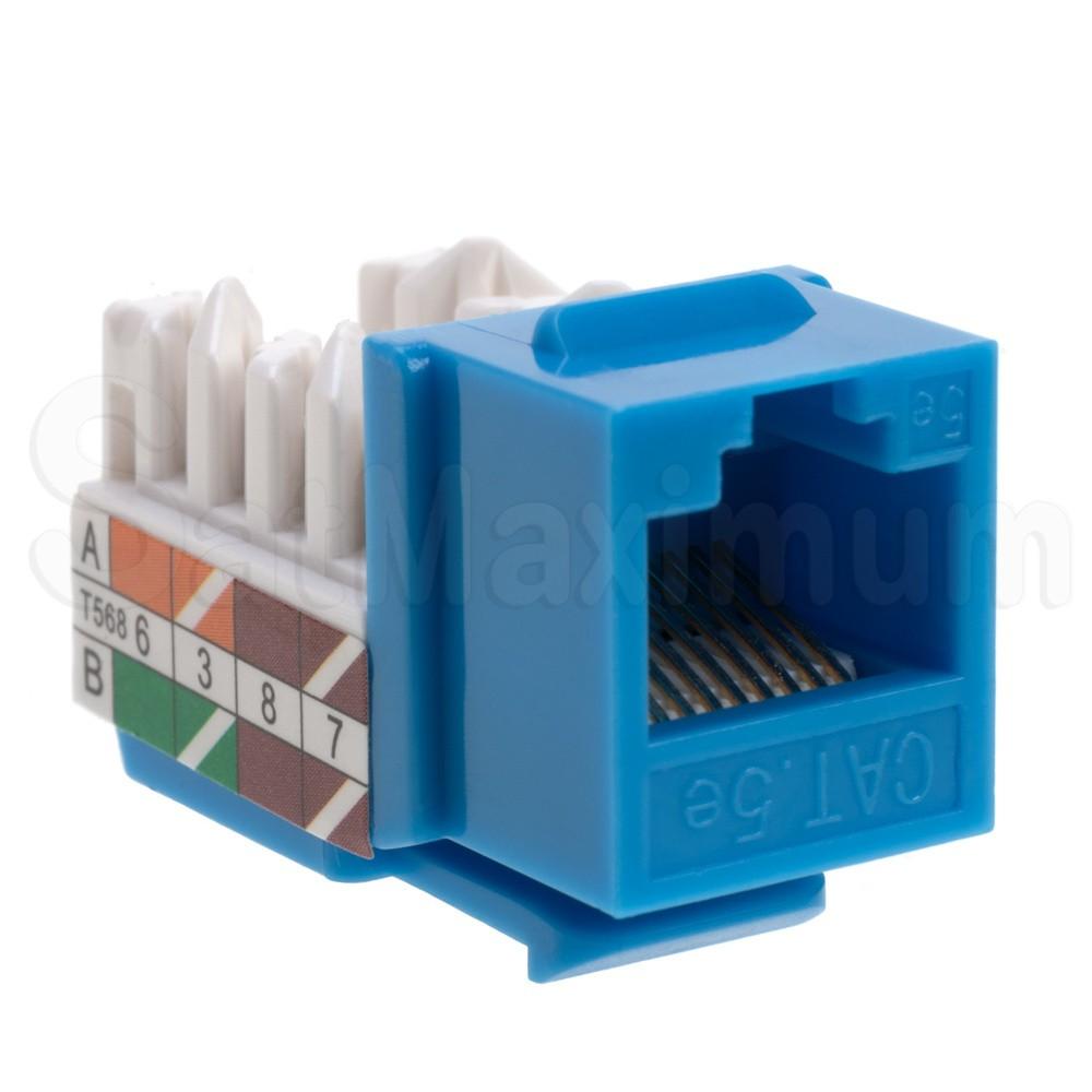 Cat5E Keystone Jack RJ45 - Blue
