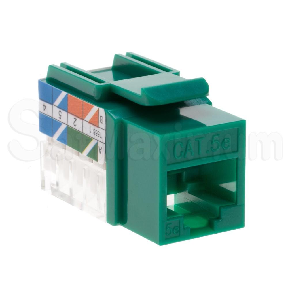 Cat5E Keystone Jack RJ45 - Green