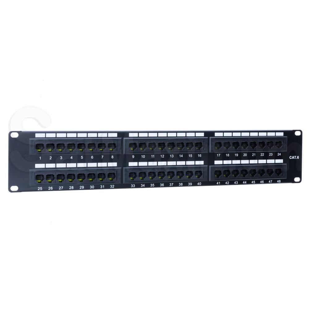 Cat6 Patch Panel, SatMaximum - 48 ports