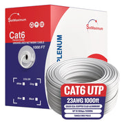 Cat6 Plenum 1000ft White Primary