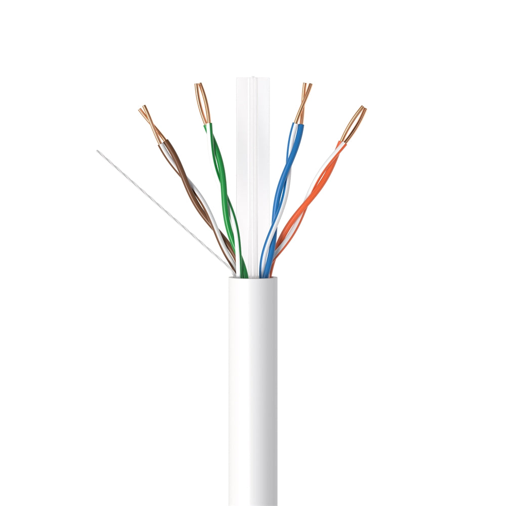 Cat6 Plenum 1000ft White Vertical