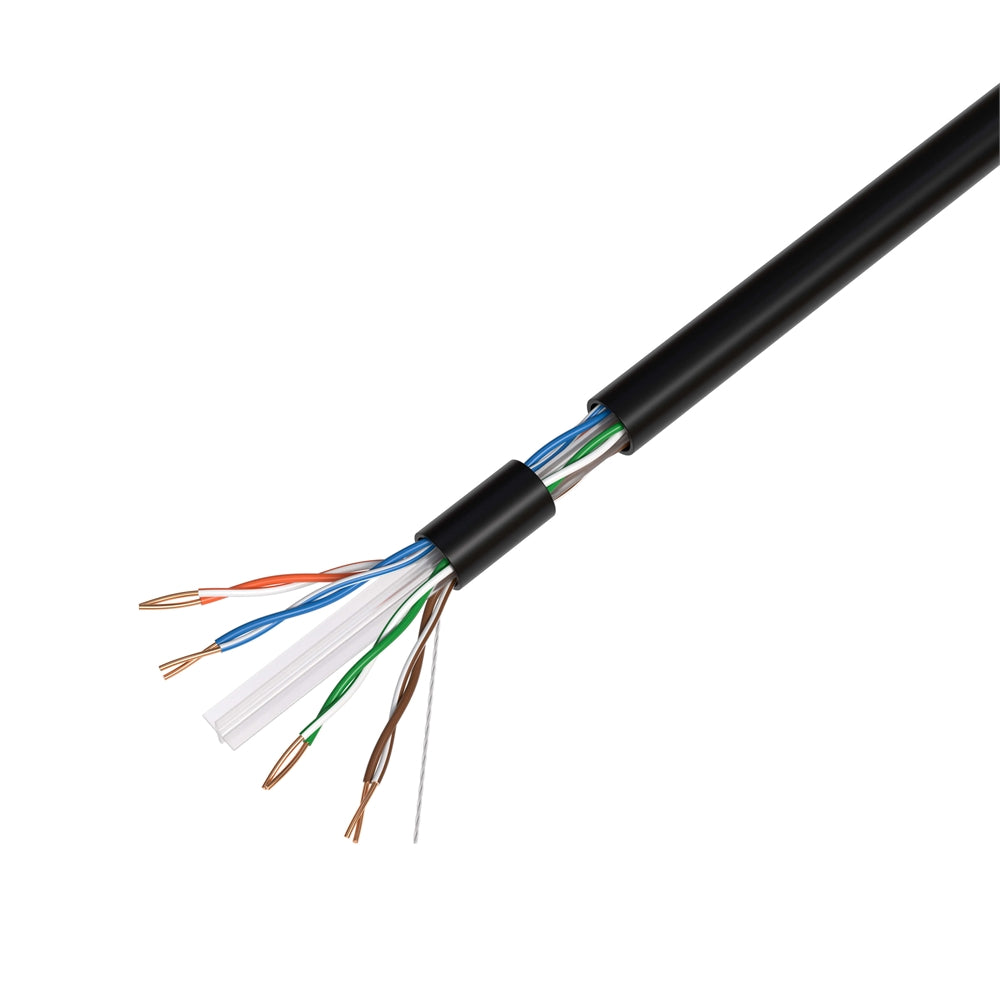 Cat6 Riser 1000ft Black Top