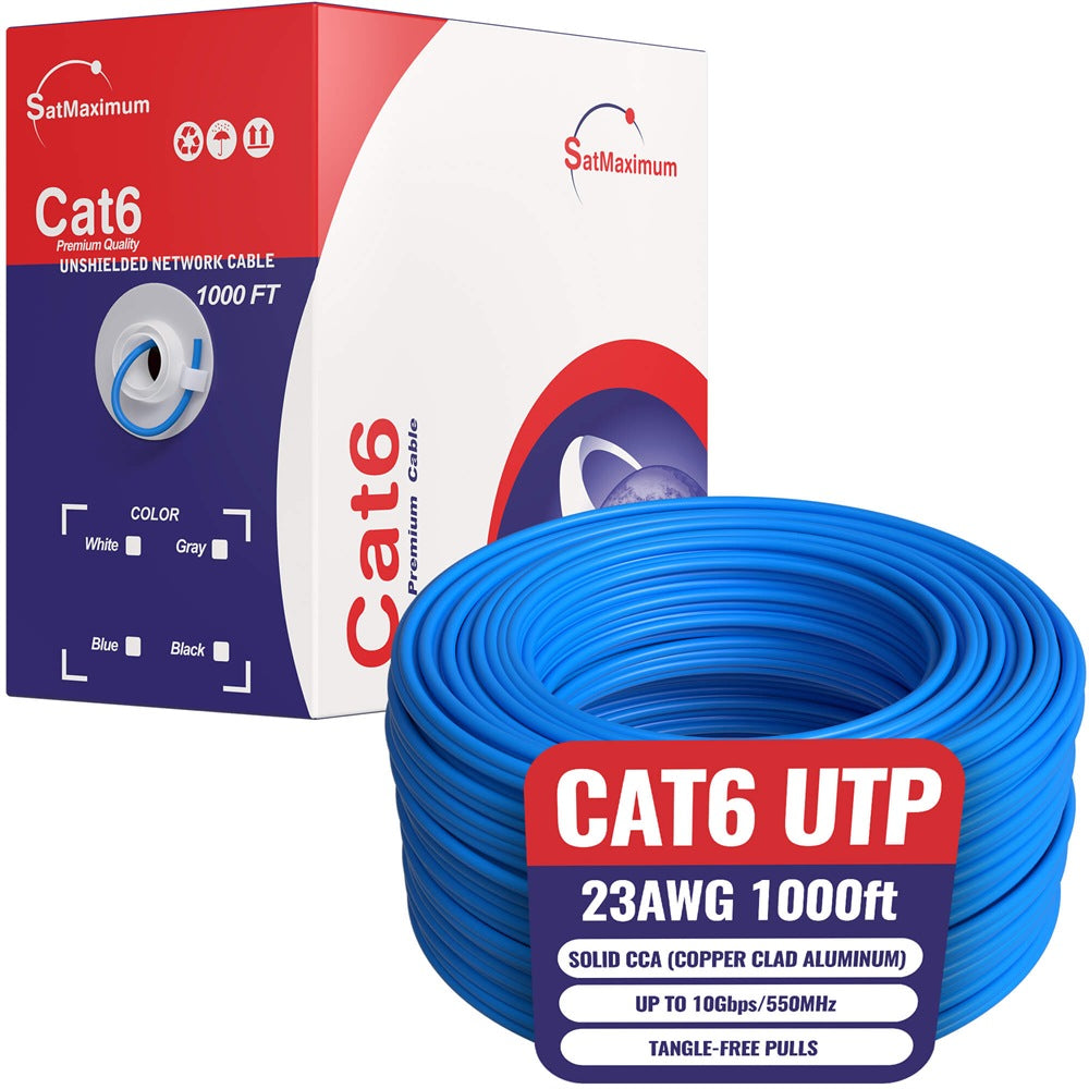 Cat6 Riser 1000ft Blue Primary