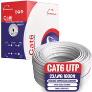 Cat6 Riser 1000ft White Primary