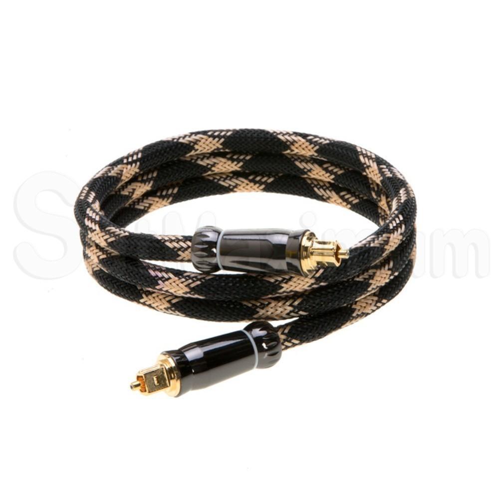 Digital Optical Toslink Cable S/PDIF, Mesh Braided, SatMaximum 3FT