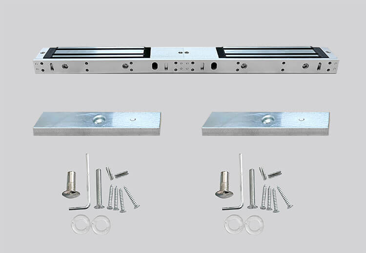 Double Door Magnetic Lock 600lbx2 Holding Force, 12V, 400mA Secure Access
