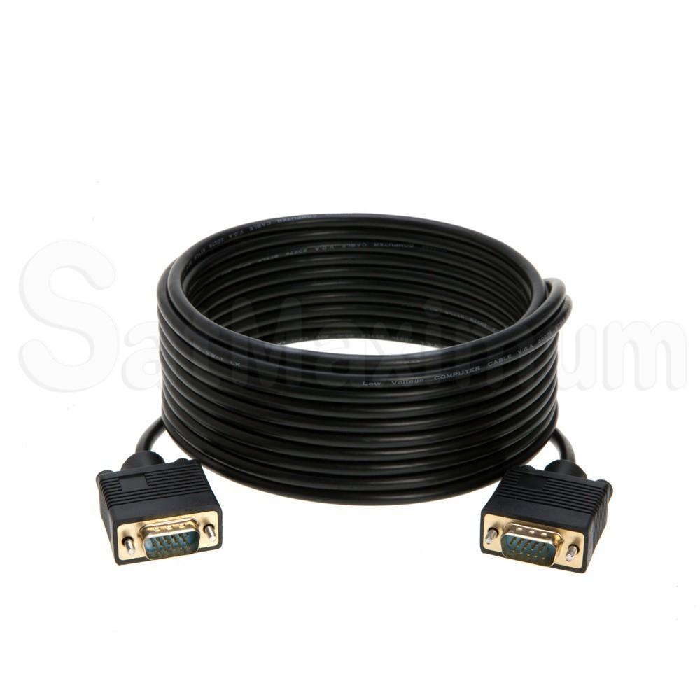 SVGA Male to Male Monitor Cable, Gold Plated 50FT