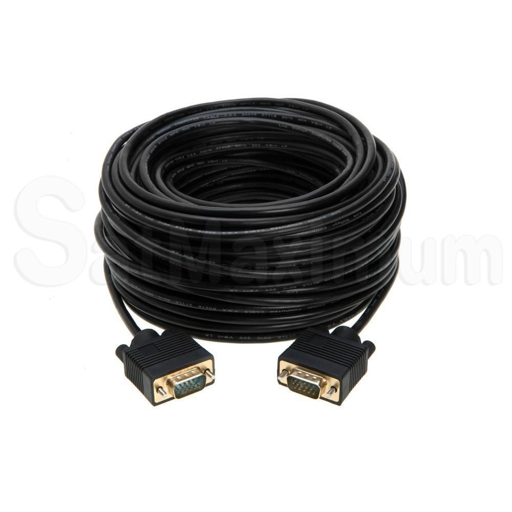 SVGA Male to Male Monitor Cable, Gold Plated 100FT