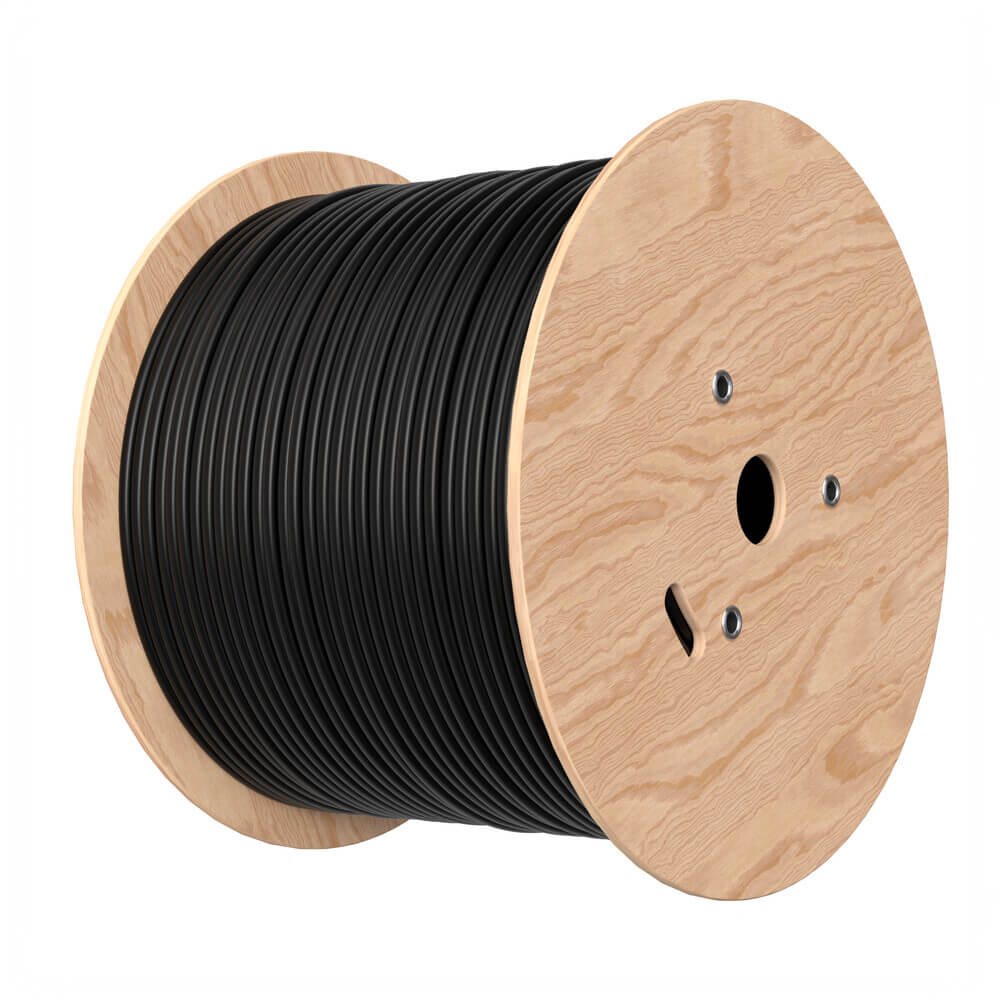 1000 ft CAT6A UTP Bulk Ethernet Cable – 23 AWG Solid Copper, PoE/PoE+/PoE++