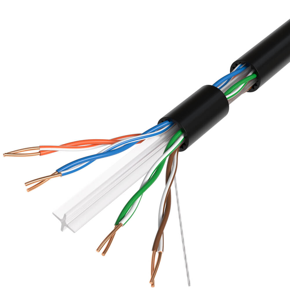 1000 ft CAT6A UTP Bulk Ethernet Cable – 23 AWG Solid Copper, PoE/PoE+/PoE++