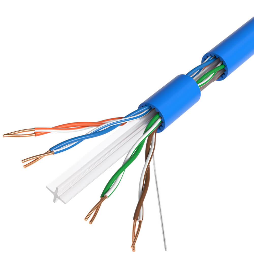 1000 ft CAT6A UTP Bulk Ethernet Cable – 23 AWG Solid Copper, PoE/PoE+/PoE++