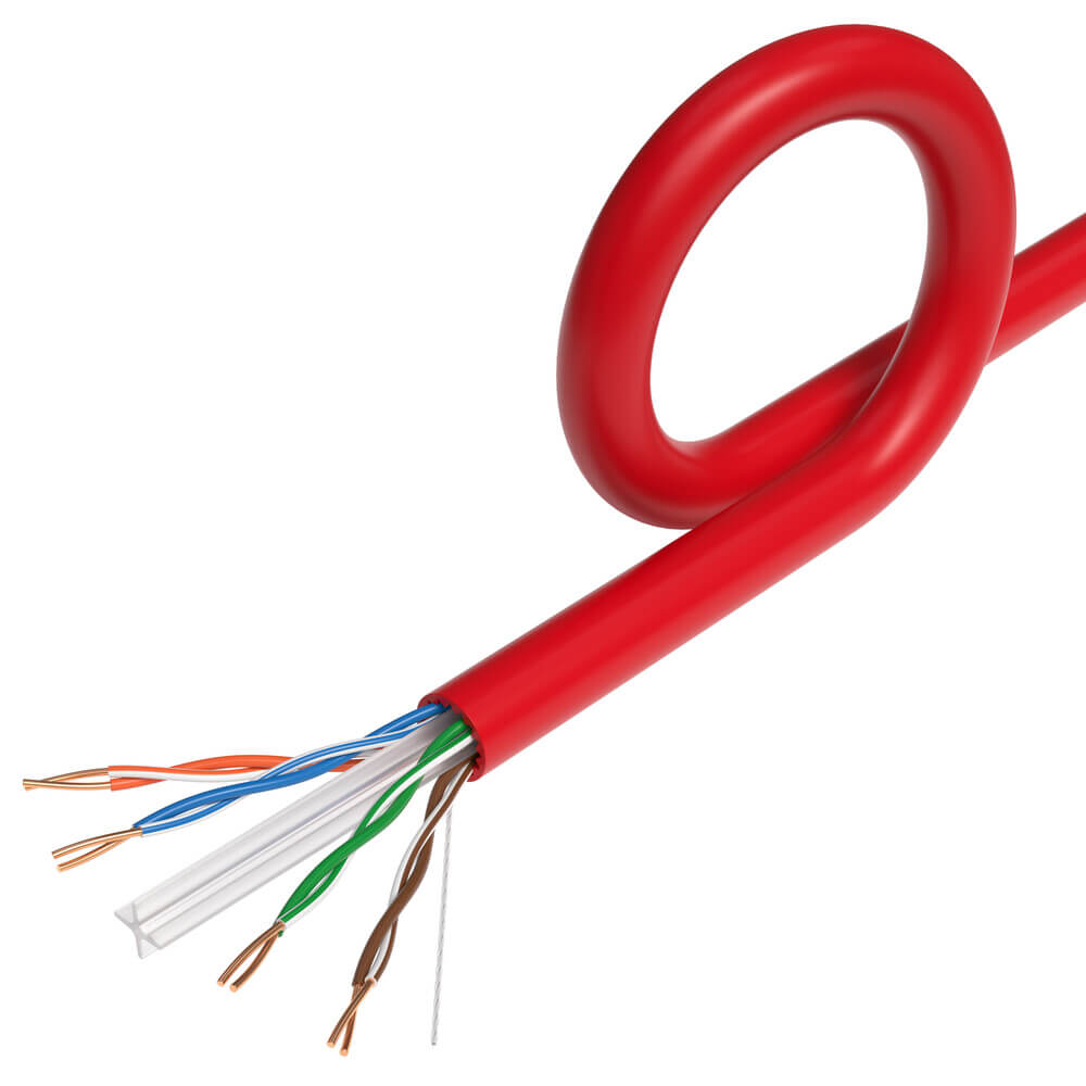 1000 ft CAT6A UTP Bulk Ethernet Cable – 23 AWG Solid Copper, PoE/PoE+/PoE++