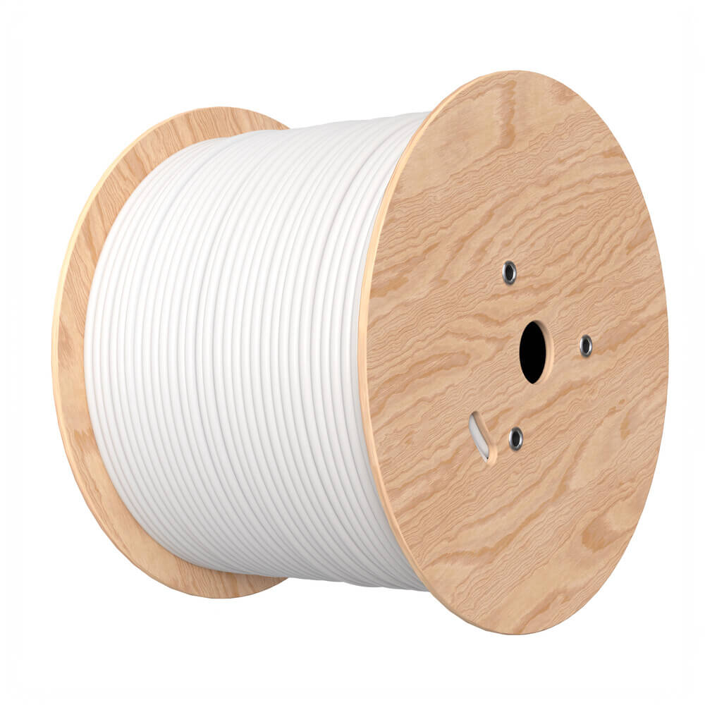 1000 ft CAT6A UTP Bulk Ethernet Cable – 23 AWG Solid Copper, PoE/PoE+/PoE++