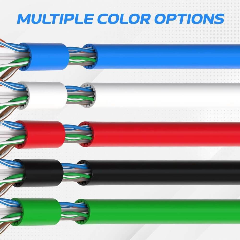 1000 ft CAT6A UTP Bulk Ethernet Cable – 23 AWG Solid Copper, PoE/PoE+/PoE++