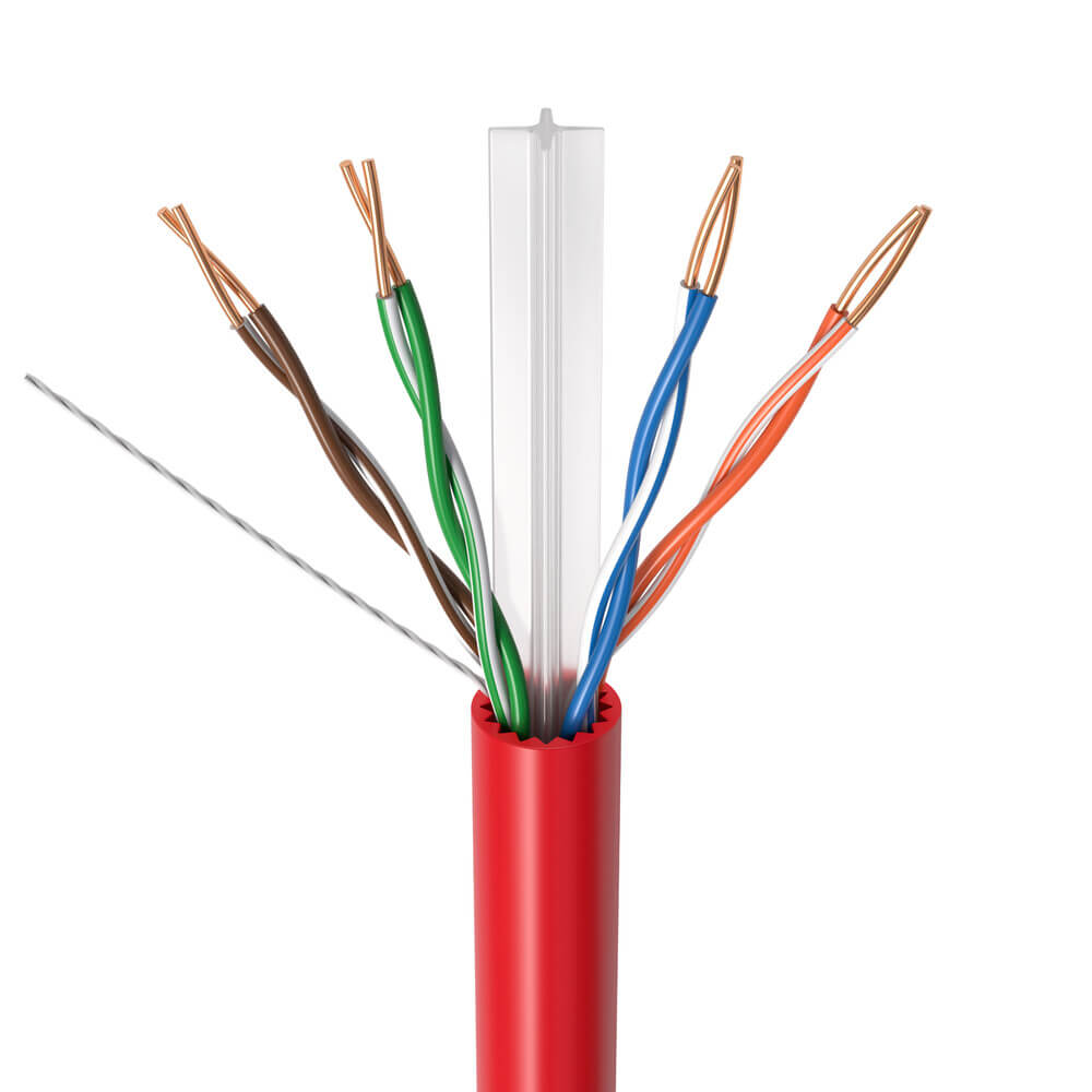 1000 ft CAT6A UTP Bulk Ethernet Cable – 23 AWG Solid Copper, PoE/PoE+/PoE++