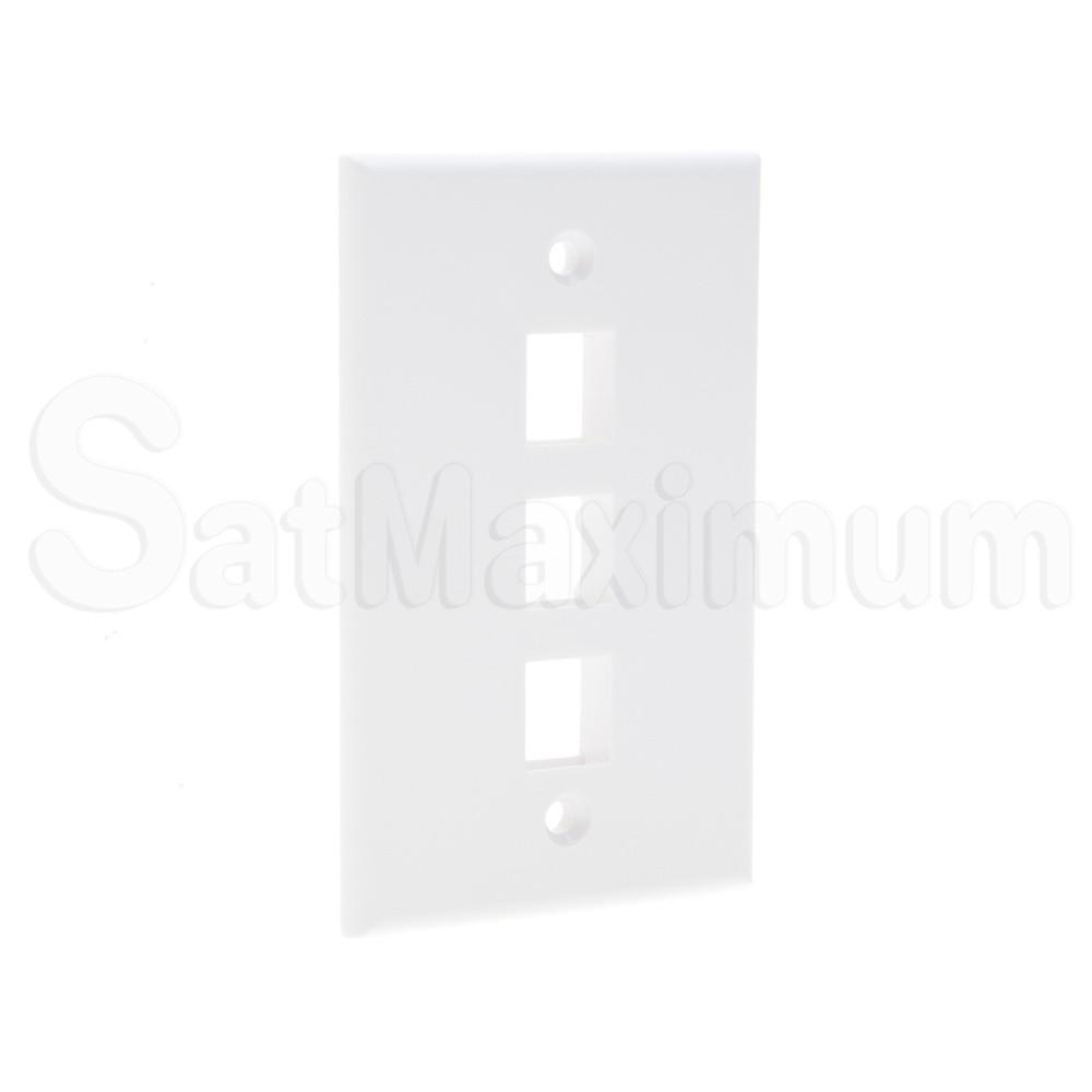 Keystone Wallplate 3 ports