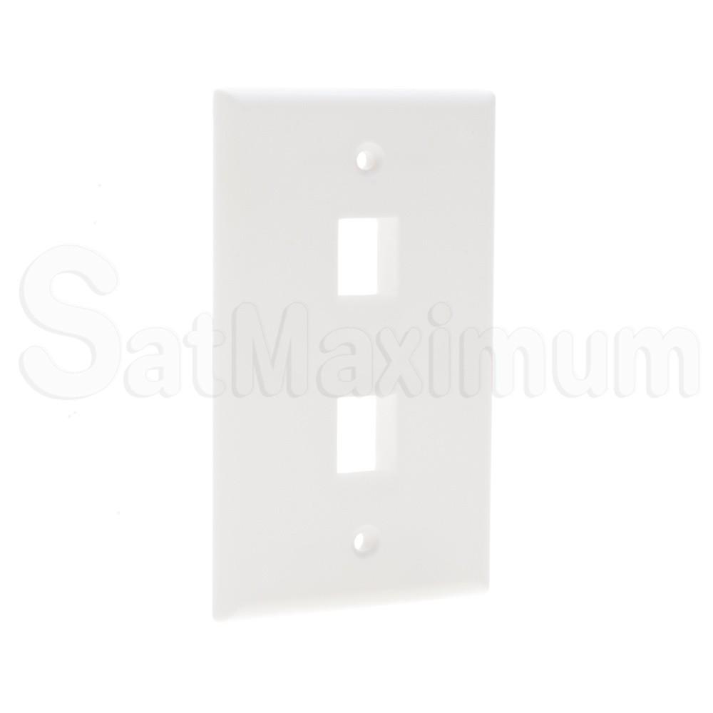 Keystone Wallplate 2 ports