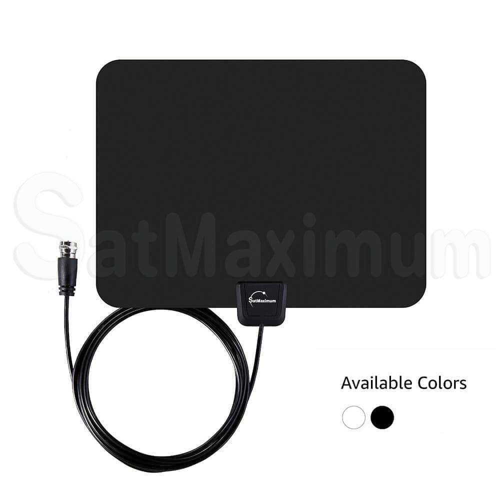 Long Range HDTV Indoor Flat Antenna Black
