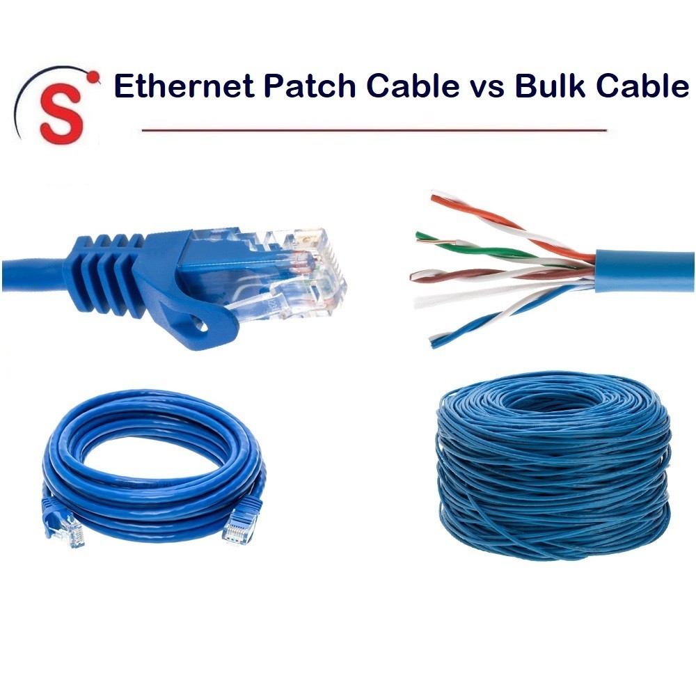 Patch Cables vs. Ethernet Bulk Cables: What's the Difference?