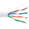       1000 FT CAT5e UTP Network Ethernet LAN Bulk Cable, 24 AWG Solid CCA Wire, Pull Box, SatMaximum White