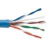 1000 FT CAT5e UTP solid Bare Copper Network Ethernet LAN Cable, Bulk wire, SatMaximum -  Blue