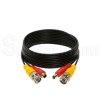 Premade BNC Video Power Cable / Wire for Security Camera, CCTV, DVR, Surveillance System Black 10FT