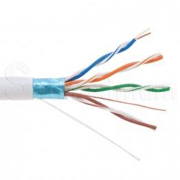 1000 FT CAT5e FTP solid CCA Network Ethernet LAN Cable, Bulk wire, SatMaximum -  White
