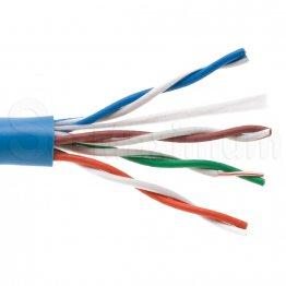 1000 FT CAT5e UTP solid Bare Copper Network Ethernet LAN Cable, Bulk wire, SatMaximum -  Blue