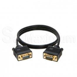 SVGA Male to Male Monitor Cable, Gold Plated 3FT