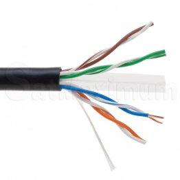 Black 1000FT UTP Solid Plenum CAT6 Ethernet Cable