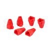 Red RJ45 Strain Relief Boots for CAT5 and CAT6, Pack of 50
