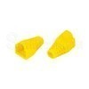 Yellow RJ45 Strain Relief Boots for CAT5 and CAT6, Pack of 50