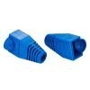 Blue RJ45 Strain Relief Boots for CAT5 and CAT6, Pack of 50