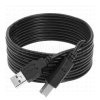 USB 2.0 type A male to B male Cable, Black