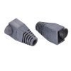 Gray RJ45 Strain Relief Boots for CAT5 and CAT6, Pack of 50