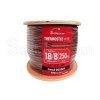 250FT Thermostat Alarm Security HVAC wire 18/8 Solid,  CL2, CCA, Brown, SatMaximum