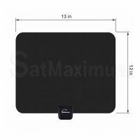 Long Range HDTV Indoor Flat Antenna VHF UHF Digital TV HD 35 Miles