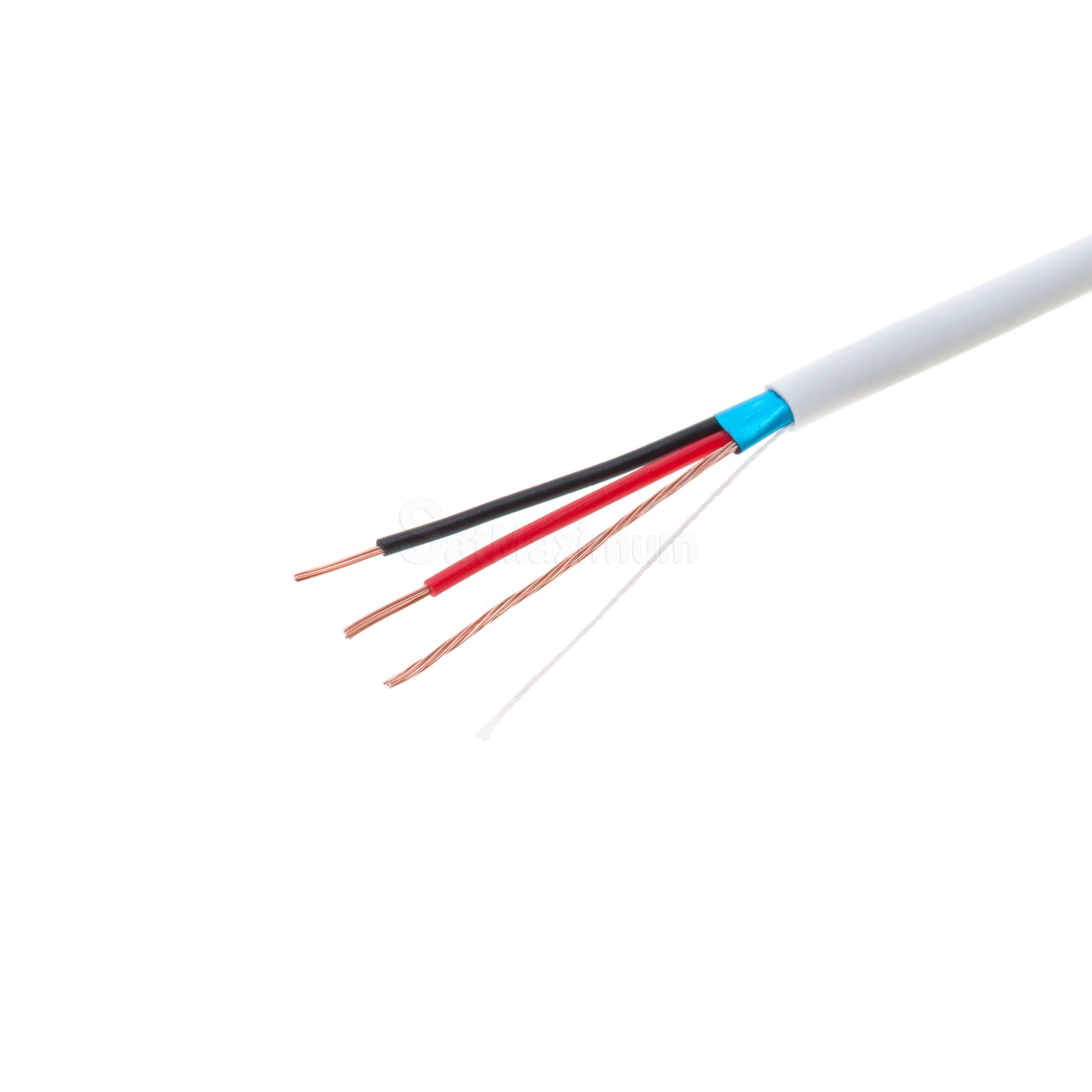 500FT Shielded Solid Alarm Cable Control Security Burglar Station Wire