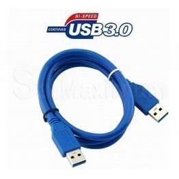 USB 3.0 type A male to A male Cable, Blue
