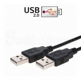 USB 2.0 type A male to A male Cable, Black