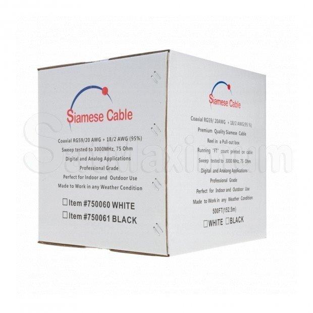 RG59 Siamese Cable RG59/U, Pull Box, SatMaximum